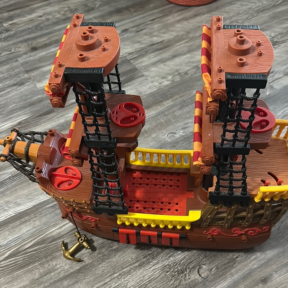 Fisher-Price Pirate Ship Playset - Brown, Red, Yellow